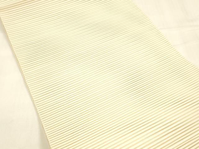 平和屋着物＊夏物 絽綴れ 八寸名古屋帯 肌色 正絹 逸品 DABA0477cm
