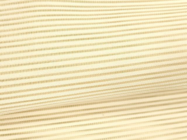 平和屋着物＊夏物 絽綴れ 八寸名古屋帯 肌色 正絹 逸品 DABA0477cm