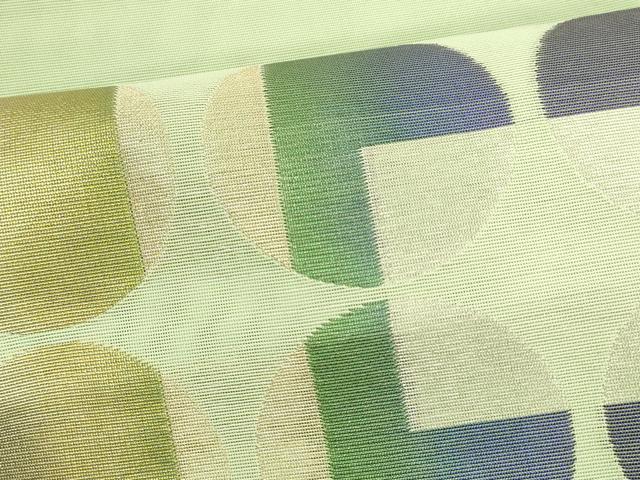 平和屋着物＊夏物 八寸名古屋帯 抽象文様 金銀糸 DABA0485cm