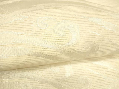 平和屋着物＊夏物 九寸名古屋帯 流水文 銀糸 正絹 逸品 DABA0486cm
