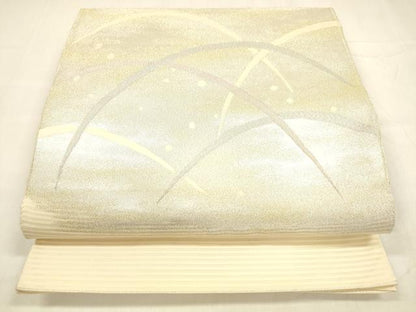 平和屋着物＊夏物 絽綴れ 太鼓柄袋帯 露芝文 金銀糸 正絹 逸品 DABA0488cm