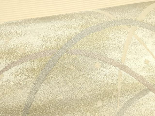 平和屋着物＊夏物 絽綴れ 太鼓柄袋帯 露芝文 金銀糸 正絹 逸品 DABA0488cm