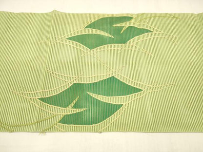 平和屋着物＊夏物 中国三大刺繍 相良刺繍 総刺繍 絽綴れ 八寸名古屋帯 芝文 正絹 逸品 DABA0490cm