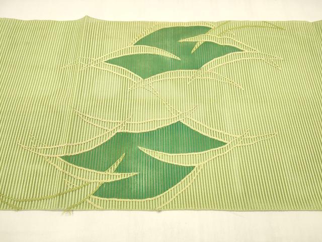 平和屋着物＊夏物 中国三大刺繍 相良刺繍 総刺繍 絽綴れ 八寸名古屋帯 芝文 正絹 逸品 DABA0490cm