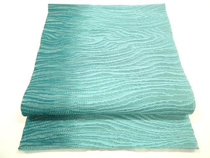 平和屋着物＊夏物 八寸名古屋帯 流水文 正絹 逸品 DABA0495cm