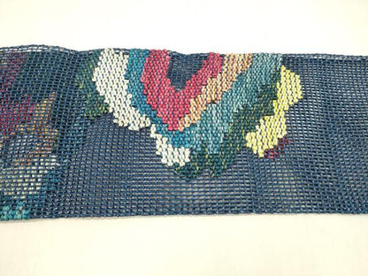 平和屋着物＊夏物 八寸名古屋帯 抽象文様 正絹 逸品 DABA0506cm