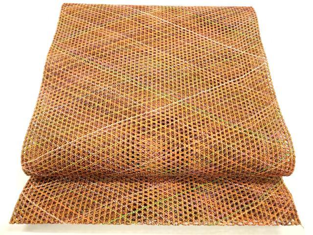 平和屋着物＊夏物 八寸名古屋帯 抽象文様 正絹 逸品 DABA0508cm