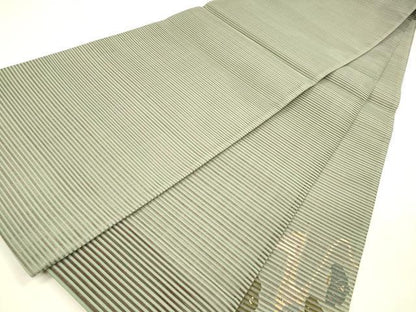 平和屋着物＊夏物 絽綴れ 太鼓柄袋帯 鳳凰流水花文 金糸 正絹 逸品 DABA0509cm