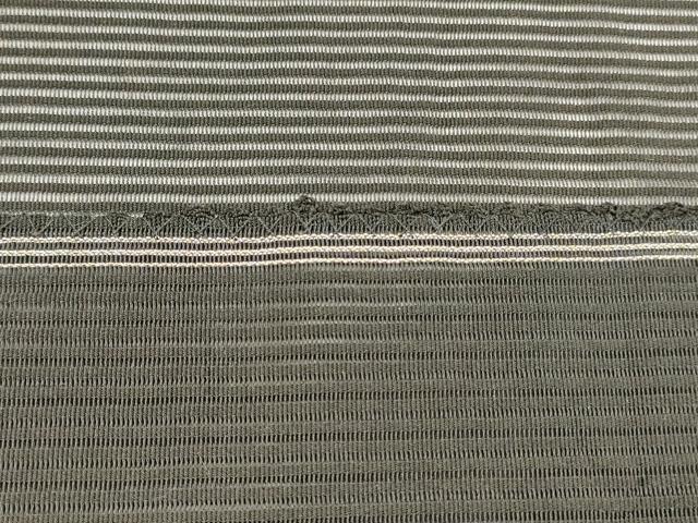 平和屋着物＊夏物 西陣 川島織物 絽綴れ 八寸名古屋帯 駒刺繍 総刺繍 正倉院花文 黒地 正絹 逸品 DABA0510cm