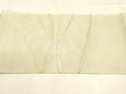 平和屋着物＊夏物 八寸名古屋帯 抽象文様 金銀糸 正絹 逸品 DABA0514cm
