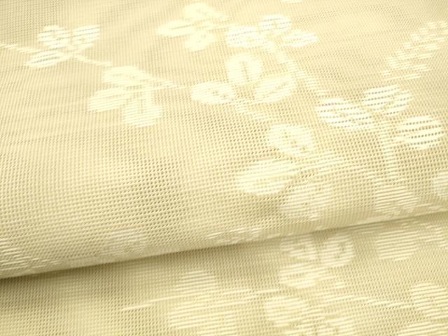 平和屋着物＊夏物 八寸名古屋帯 草葉文 DABA0522cm