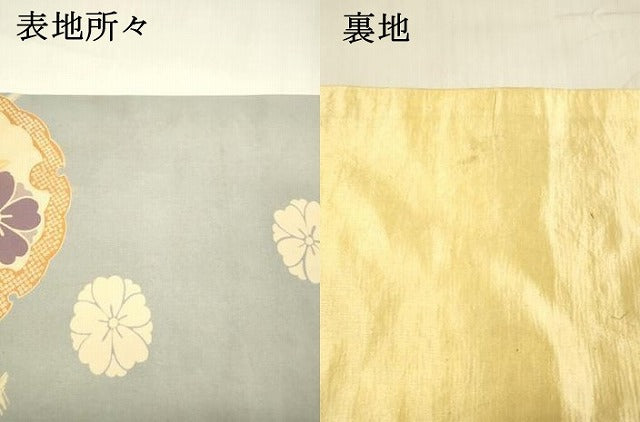 平和屋着物○アンティーク 大正ロマン 全通柄 京袋帯 引き抜き帯 駒刺繍