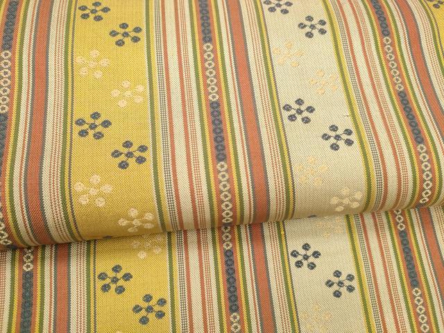 平和屋着物●全通柄九寸名古屋帯 間道 正絹 逸品 DABA0539cm