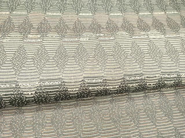 平和屋着物○両面 全通柄袋帯 舞花文 菱文 正絹 逸品 DABA0567cm