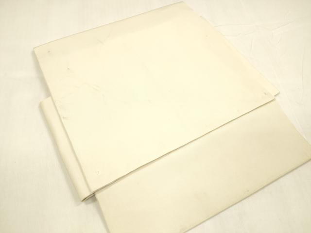 平和屋着物●塩瀬　つけ帯　器物飛鶴松文　金彩　正絹　逸品　DABA0591cm