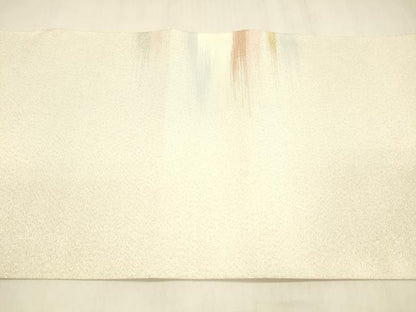 平和屋着物●爪掻き本綴れ　八寸名古屋帯　霞文　金銀糸　正絹　逸品　DABA0594cm