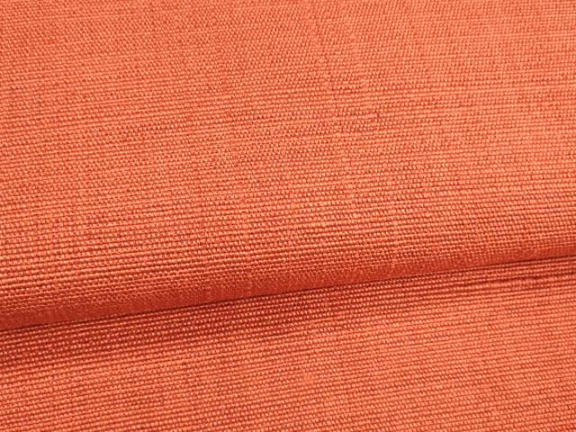 平和屋着物○八寸名古屋帯 紬地 緋色 正絹 逸品 DABA0602cm