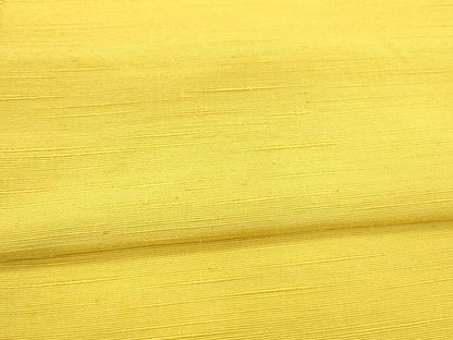 平和屋着物▼両面　全通柄　京袋帯　紬地　黄支子色　茜色　正絹　逸品　DABA0662cm