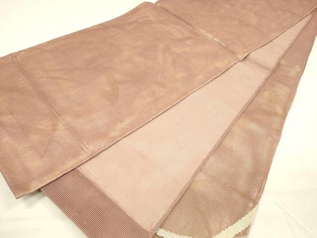平和屋着物＊夏物 太鼓柄袋帯 夏虫草葉文 金銀糸 正絹 逸品 DABA0666cm