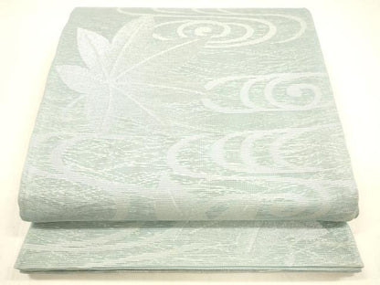 平和屋着物＊夏物 六通柄袋帯 竜田川 銀糸 正絹 逸品 DABA0670cm