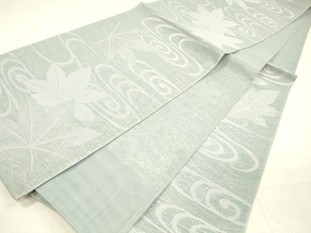 平和屋着物＊夏物 六通柄袋帯 竜田川 銀糸 正絹 逸品 DABA0670cm