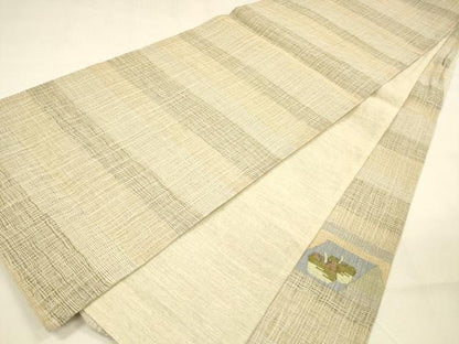 平和屋着物＊夏物 太鼓柄袋帯 抽象文様 正絹 逸品 DABA0680cm