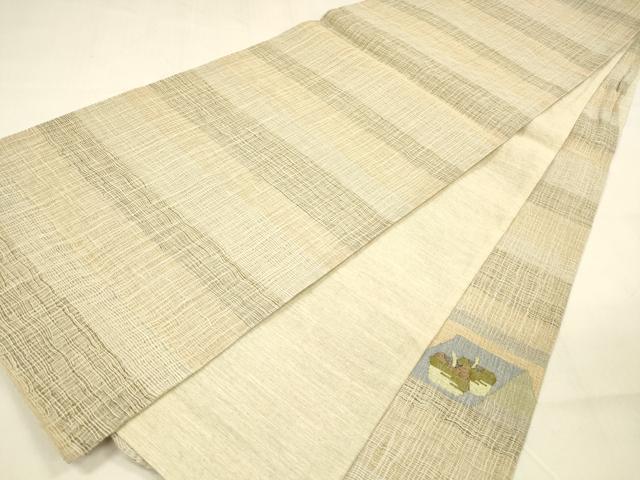 平和屋着物＊夏物 太鼓柄袋帯 抽象文様 正絹 逸品 DABA0680cm