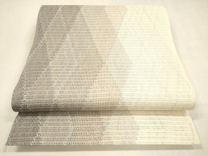 平和屋着物＊夏物 八寸名古屋帯 組織 抽象文様 正絹 逸品 DABA0684cm