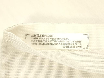 平和屋着物＊夏物　西陣織　天平初年創始の京の老舗　洛陽織物　六通柄袋帯　ぬれぬき　唐織　舞花文　金銀糸　正絹　逸品　DABA0685cm