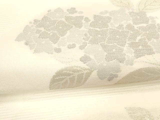 平和屋着物＊夏物 西陣 川島織物 洗える最高級着物 ＜英＞はなぶさ謹製 六通柄 京袋帯 紫陽花 銀糸 たとう紙付き DABA0688cm