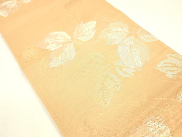 平和屋着物＊夏物 六通柄袋帯 草葉文 金銀糸 正絹 逸品 DABA0690cm