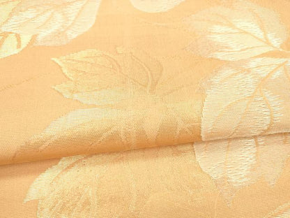 平和屋着物＊夏物 六通柄袋帯 草葉文 金銀糸 正絹 逸品 DABA0690cm