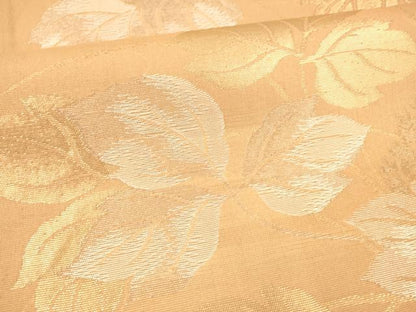 平和屋着物＊夏物 六通柄袋帯 草葉文 金銀糸 正絹 逸品 DABA0690cm