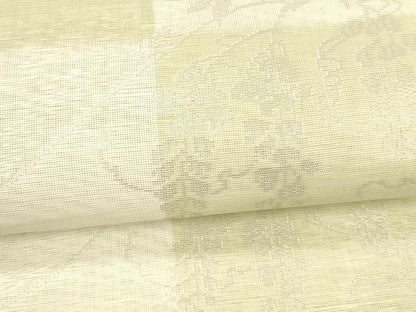 平和屋着物＊夏物 六通柄 京袋帯 蜻蛉藤花房 銀糸 DABA0693cm