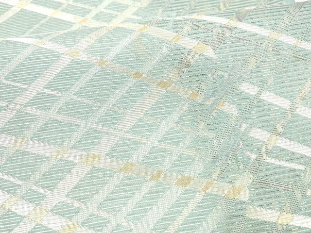 平和屋着物＊夏物 六通柄袋帯 抽象蜻蛉文 金銀糸 正絹 逸品 DABA0699cm