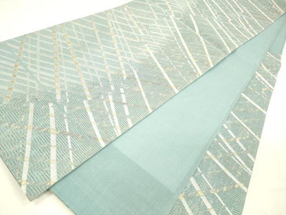 平和屋着物＊夏物 六通柄袋帯 抽象蜻蛉文 金銀糸 正絹 逸品 DABA0699cm