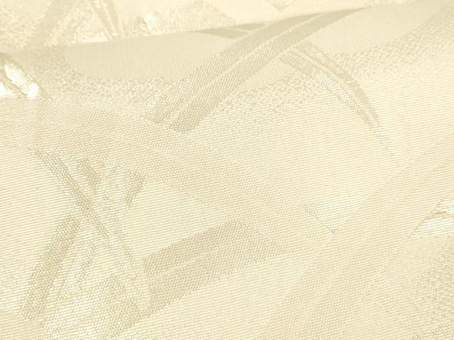 平和屋着物＊夏物 六通柄袋帯 草葉文 銀糸 正絹 逸品 DABA0702cm