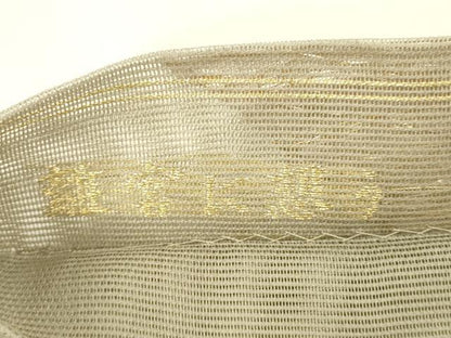 平和屋着物＊夏物 六通柄袋帯 離宮に想う 金糸 正絹 逸品 DABA0706cm