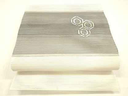 平和屋着物＊夏物 絽綴れ 石川綴れ 八寸名古屋帯 亀甲文 金銀糸 共箱・証紙付き 正絹 逸品 DABA0721cm