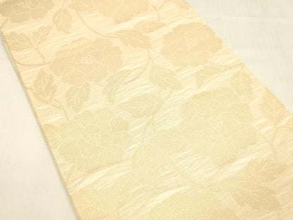 平和屋着物＊夏物 全通柄 本袋帯 枝花文 金糸 正絹 逸品 DABA0722cm