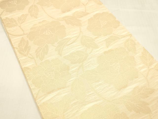 平和屋着物＊夏物 全通柄 本袋帯 枝花文 金糸 正絹 逸品 DABA0722cm