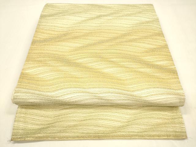 平和屋着物＊夏物 全通柄袋帯 霞文 金糸 正絹 逸品 DABA0732cm