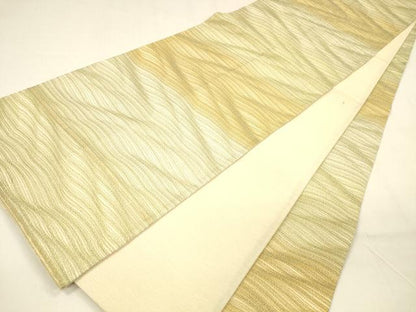 平和屋着物＊夏物 全通柄袋帯 霞文 金糸 正絹 逸品 DABA0732cm