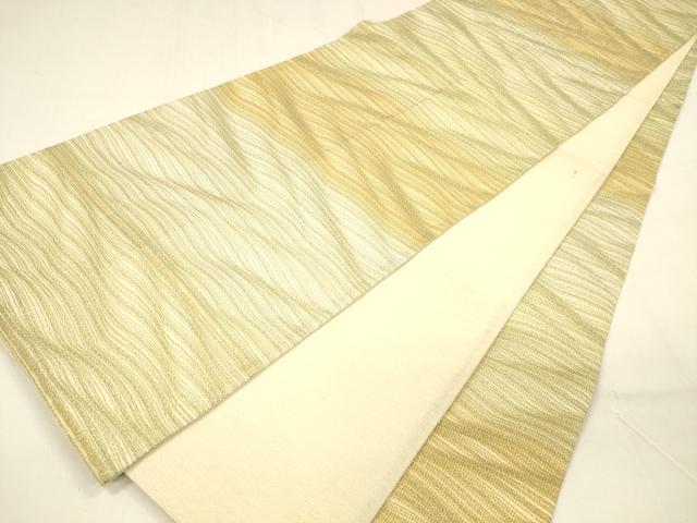 平和屋着物＊夏物 全通柄袋帯 霞文 金糸 正絹 逸品 DABA0732cm