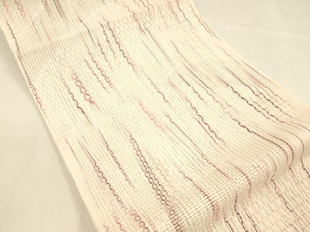 平和屋着物＊夏物 八寸名古屋帯 抽象文様 DABA0736cm