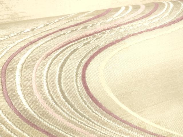 平和屋着物＊夏物 六通柄 京袋帯 唐織 流水文 銀糸 鈴乃屋扱い 正絹 逸品 DABA0740cm