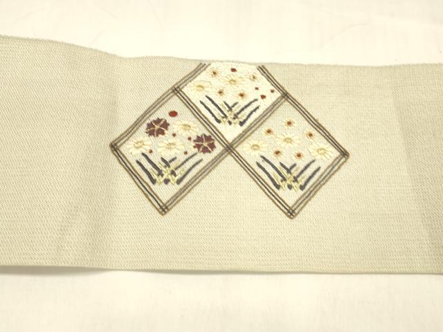 平和屋着物●インド・アッサム　野蚕糸　手織　ムガシルク　太鼓柄袋帯　総刺繍　刺し子　七宝文　正絹　逸品　CABE0072hy 楽天市場】平和屋1□極上 老舗名門・岡重 九寸名古屋帯 インド