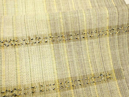 平和屋着物▽スリーシーズン 春夏秋 太鼓柄袋帯 横段文 金糸 正絹 逸品 DABA0763cm