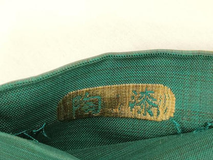 平和屋着物●六通柄袋帯　陶漆　蕪　春夏秋冬　正絹　逸品　DABA0766cm