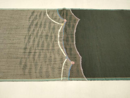 平和屋着物●太鼓柄袋帯 すくい織 紬地 天慶飛鳥文 正絹 逸品 DABA0802cm